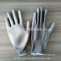 Wholesale gray pu coated nylon work glove from Linyi factory